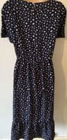JUNO JACKS NAVY FLORENCE MIDI ZIP NURSING DRESS SIZE 22