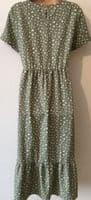 JUNO JACKS OLIVE FLORENCE MIDI NURSING DRESS SIZE 20