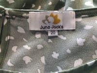 JUNO JACKS OLIVE FLORENCE MIDI NURSING DRESS SIZE 20