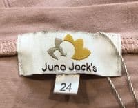 JUNO JACKS PALE PINK ZIP NURSING TOP SIZE 24