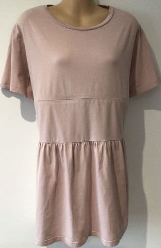 JUNO JACKS PALE PINK ZIP NURSING TUNIC TOP SIZE 20
