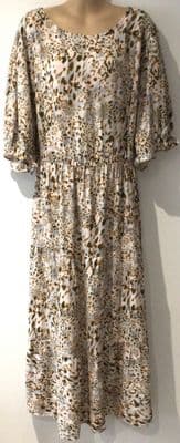 JUNO JACKS SUNSET SAVANNAH FRANKIE MIDI NURSING DRESS SIZE 14