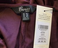 LIPSY CURVES LIKE THESE RUBY SATIN FRILL WRAP DRESS BNWT SIZES 16, 18, 20 & 22