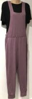 LOVE & UNIQUE PINK STRETCH JUMPSUIT/DUNGAREES SIZE 12
