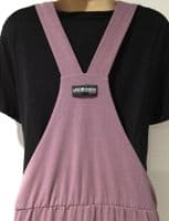 LOVE & UNIQUE PINK STRETCH JUMPSUIT/DUNGAREES SIZE 12