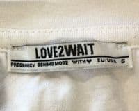 LOVE2WAIT WHITE STAR NURSING JUMPER SIZE S 10/12