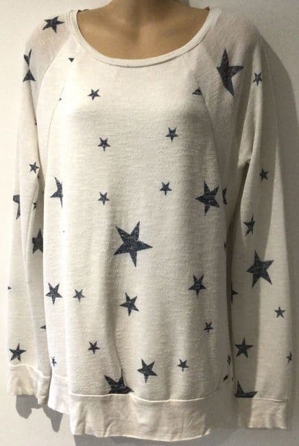 LOVE2WAIT WHITE STAR NURSING JUMPER SIZE S 10/12