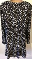 LYLA & LECHE BLACK FLORAL PRINT TUNIC NURSING DRESS SIZE 12