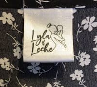 LYLA & LECHE BLACK FLORAL PRINT TUNIC NURSING DRESS SIZE 12