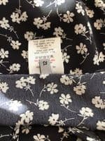 LYLA & LECHE BLACK FLORAL PRINT TUNIC NURSING DRESS SIZE 12