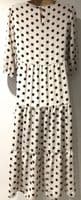 LYLA & LECHE IVORY SPOTTY MIDI ZIP NURSING DRESS SIZE 10