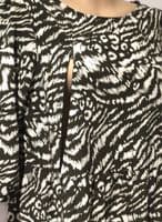 LYLA & LECHE OLIVE/WHITE PRINT MIDI NURSING DRESS SIZE 12