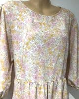 LYLA & LECHE OLIVIA PASTELS MIDI NURSING DRESS SIZE 10