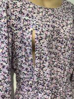 LYLA & LECHE PINK DITSY FLORAL PRINT NURSING TOP SIZE 16