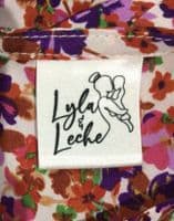 LYLA & LECHE PINK FLORAL TIE BACK MIDI NURSING DRESS SIZE 14