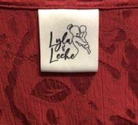 LYLA & LECHE RED JACQUARD TUNIC NURSING DRESS SIZE 14
