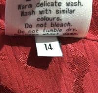 LYLA & LECHE RED JACQUARD TUNIC NURSING DRESS SIZE 14