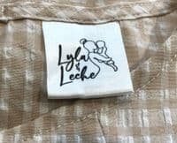 LYLA & LECHE TAUPE GINGHAM MIDI NURSING DRESS SIZE 14