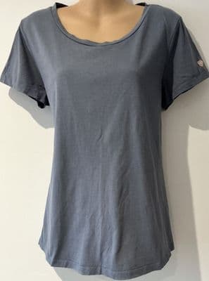 MAMA BY MORI ORGANIC BLUE MATERNITY & NURSING TOP SIZE M 12