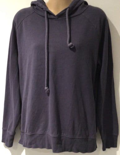 MAMALICIOUS INDIGO BLUE ZIP NURSING HOODIE SIZE L 12/14