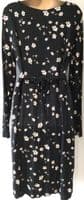 MAMALICIOUS MATERNITY BLACK FLORAL JERSEY WRAP DRESS BNWT SIZE XL 16