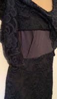 MAMALICIOUS NAVY LACE OCCASION MATERNITY/NURSING DRESS L 14