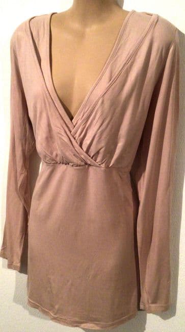 MAMALICIOUS PINK LAYERED NURSING TOP XL 16-18