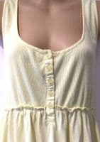MAMAS & PAPAS LEMON BUTTON COTTON VEST TOP SIZE 12/14