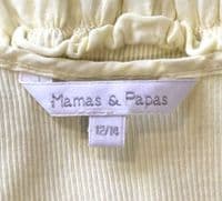MAMAS & PAPAS LEMON BUTTON COTTON VEST TOP SIZE 12/14