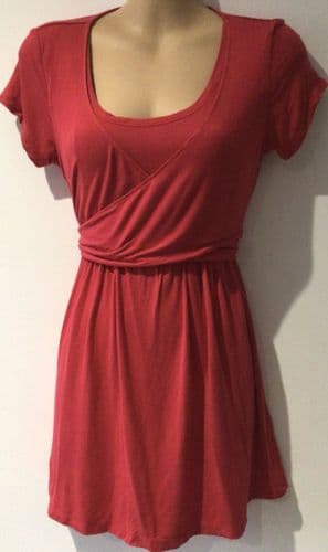 MAMAS & PAPAS PINK WRAP TIE FRONT NURSIJG TOP SIZE 8/10