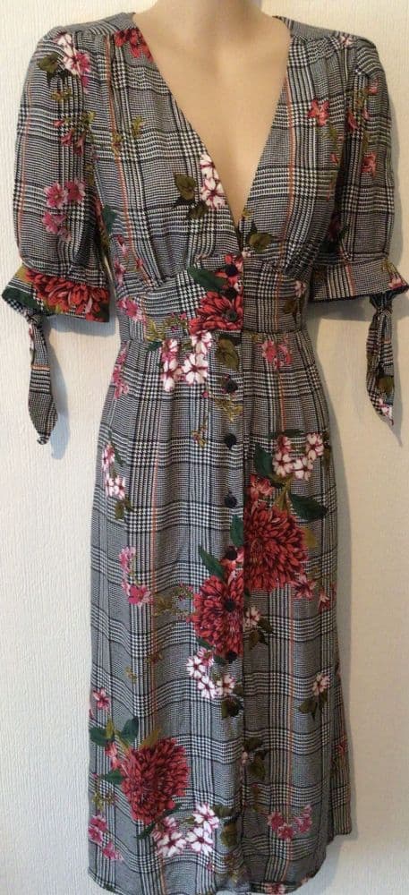 Mango floral vintage dress hot sale