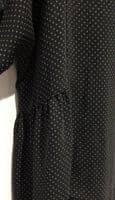 MONKI BLACK POLKA DOT BUTTON OVERSIZED TUNIC SHIRT DRESS SIZE M 12-16