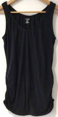 MOTHERHOOD BLACK STRETCH NURSING VEST TOP SIZE M/12