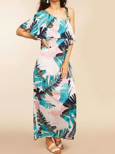 MOTHERHOOD MATERNITY & NURSING PINK PALM SUMMER MAXI DRESS NEW SIZES 8-20