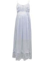 MOTHERHOOD POWDER BLUE LACE INSERT MATERNITY MAXI DRESS SIZES 10-20