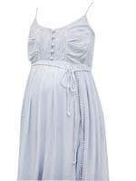 MOTHERHOOD POWDER BLUE LACE INSERT MATERNITY MAXI DRESS SIZES 10-20