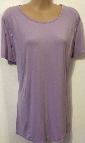 NATAL ACTIVE LILAC ZIP NURSING T-SHIRT SIZE 14