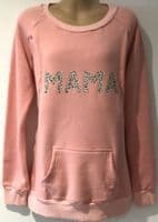NEW! HOTMAMA CORAL MAMA LEOPARD PRINT NURSING SWEATSHIRTS SIZE L XXL
