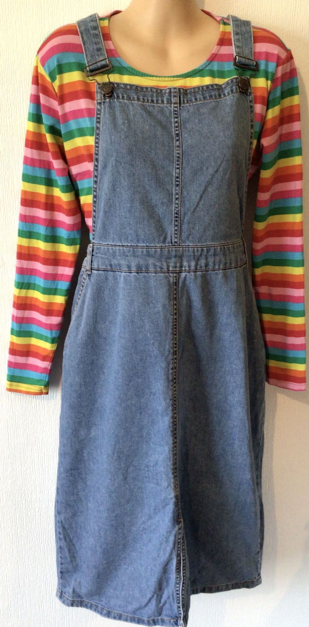 white christmas dresses Denim Days Ruffle Pinafore 6/6x main image 1
