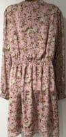 NEW LOOK MATERNITY/NURSING PINK FLORAL MIDI DRESS SIZE 20
