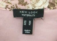 NEW LOOK MATERNITY/NURSING PINK FLORAL MIDI DRESS SIZE 20
