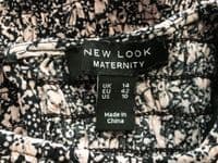 NEW LOOK MATERNITY/NURSING PINK FLORAL SHIRRED DRESS SIZE 14