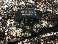 NEW LOOK MATERNITY/NURSING PINK FLORAL SHIRRED DRESS SIZE 20