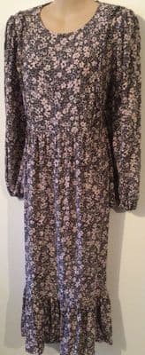 NEW LOOK MATERNITY PINK FLORAL PRINT MIDI NURSING DRESS 12