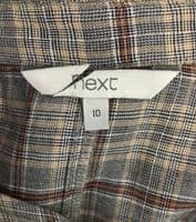 NEXT GREY CHECKED BUTTON MAXI SHIRT DRESS NEW SIZES 8-16
