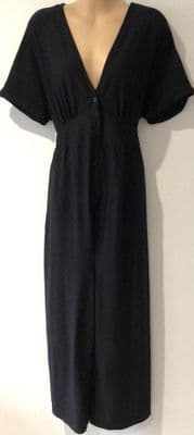 NEXT MATERNITY BLACK NURSING BUTTON JUMPSUIT SIZE 12