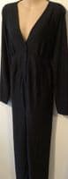 NEXT MATERNITY BLACK NURSING BUTTON JUMPSUIT SIZE 16