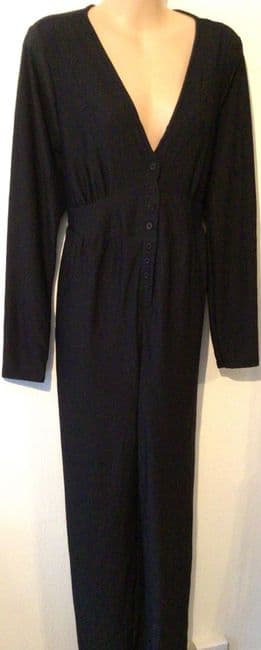 NEXT MATERNITY BLACK NURSING BUTTON JUMPSUIT SIZE 16