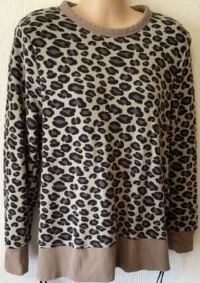 NEXT MATERNITY LEOPARD PRINT NURSING JUMPER SIZE S 10-12