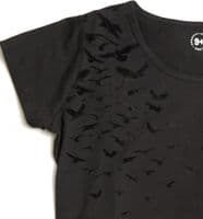 NINE + QUARTER ORGANIC BLACK BIRD NURSING TOP SIZE S 10/12